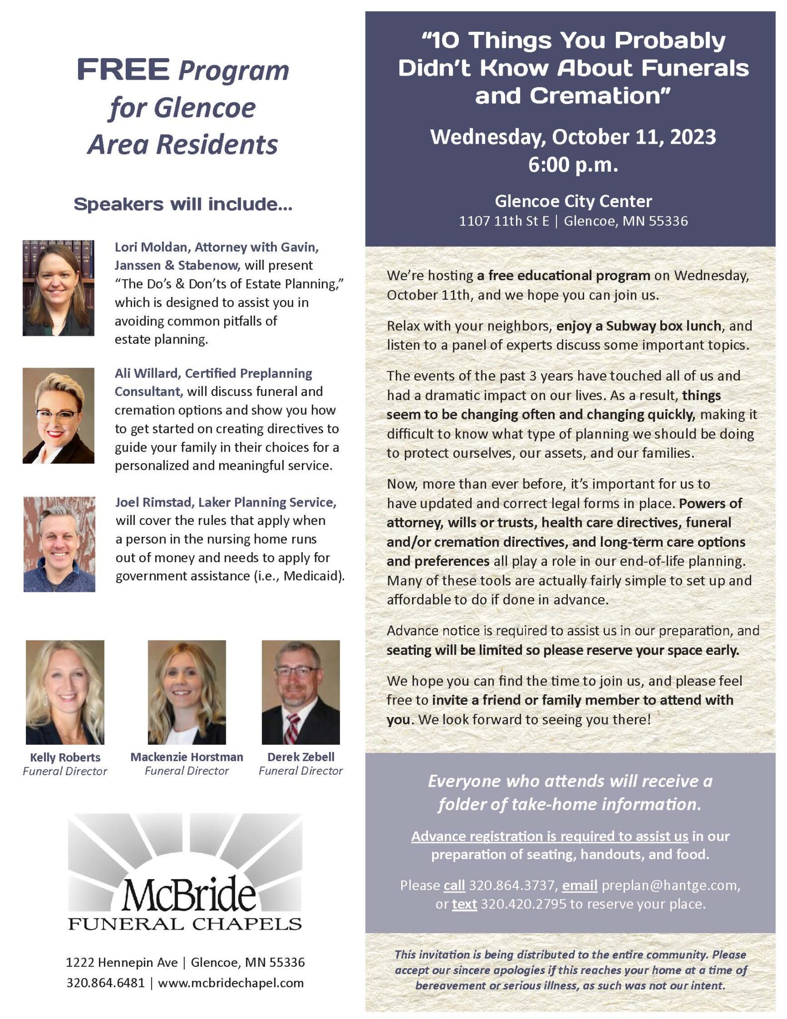 Hantge McBride Hughes Funeral Chapels and Crematory Dobratz, Dalin