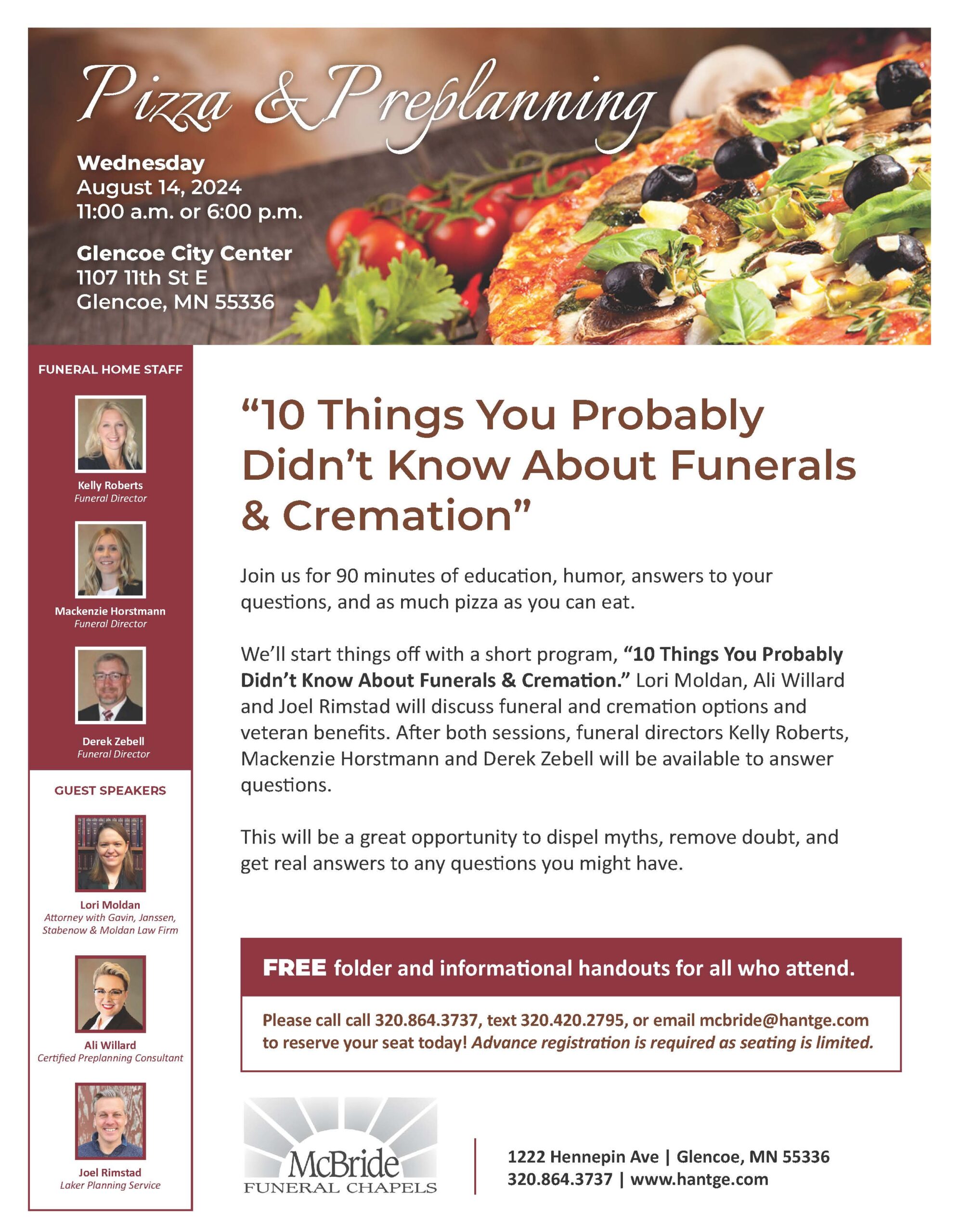 Hantge McBride Hughes Funeral Chapels and Crematory Dobratz, Dalin